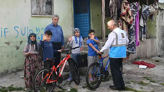Çocuklar Başkan Yılmaz sayesinde mutluluğa pedal attılar