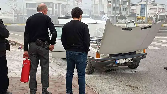 LPG'li araç alev aldı, korku dolu dakikalar kameralara yansıdı